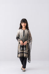 Smart Fit Printed Three-Piece Princess Lawn with Silk Dupatta (2-4 Years)