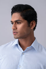 Slim Fit Dobby Check Templeton Formal Shirt