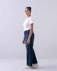 Wide-Leg High-Waist Denim
