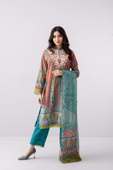Digital Printed Three Piece Lawn Salwar Kameez Suit