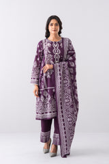 Smart Fit Printed Three-Piece Lawn with Cotton Dupatta