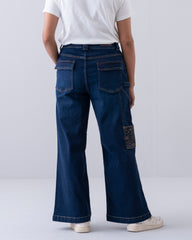 Wide-Leg High-Waist Denim