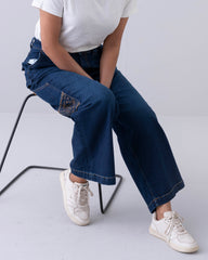 Wide-Leg High-Waist Denim