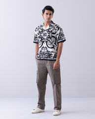 Relaxed Fit Floral Print Casual Shirt