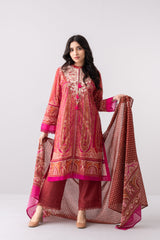 Digital Printed Three Piece Lawn Salwar Kameez Suit