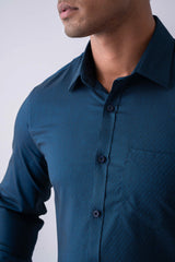 Regular Fit Jacquard Templeton Formal Shirt