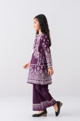 Smart Fit Printed Three-Piece Princess Lawn with Chiffon Dupatta (6-8 Years)