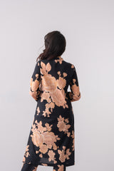 Digital Printed Three-Piece Lawn with Organza Dupatta