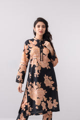 Digital Printed Three-Piece Lawn with Organza Dupatta