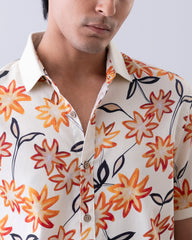 Relaxed Fit Floral Casual Shirt