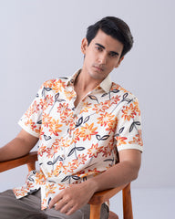 Relaxed Fit Floral Casual Shirt