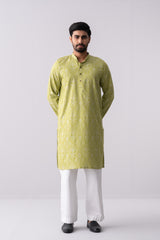 Regular Fit Cotton Semi-Formal Panjabi