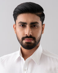 Slim Fit Solid Dyed Dobby Weave Templeton Formal Shirt