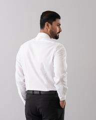 Slim Fit Solid Dyed Dobby Weave Templeton Formal Shirt