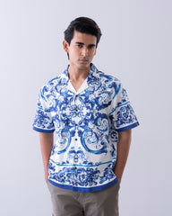 Relaxed Fit Floral Print Casual Shirt