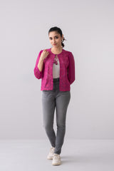 Regular Fit Georgette Bolero Top