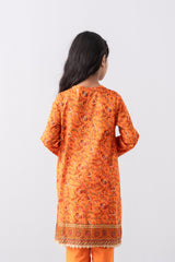 Relaxed Fit Printed Three-Piece Princess Lawn with Chiffon Dupatta (6-8 Years)