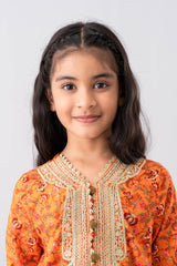 Relaxed Fit Printed Three-Piece Princess Lawn with Chiffon Dupatta (2-4 Years)