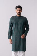 Regular Fit Cotton Semi-Formal Panjabi