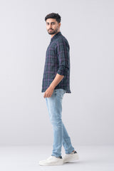 Regular Fit Checkered Casual Shirt