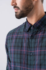 Regular Fit Checkered Casual Shirt