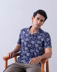 Relaxed Fit Printed Polo Shirt
