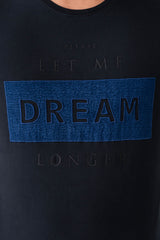 Regular Fit Applique Work Double-Sleeve T-Shirt