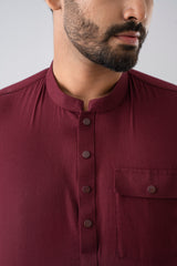 Regular Fit Semi-Formal Ethnic Kurta Set