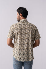 Regular Fit Floral Printed Casual Shirt
