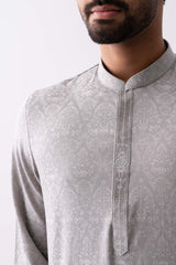 Regular Fit Embroidered Semi-Formal Panjabi