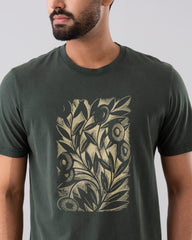 Relaxed Fit Discharge Print T-Shirt