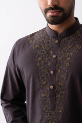 Slim Fit Cotton Semi-Formal Panjabi