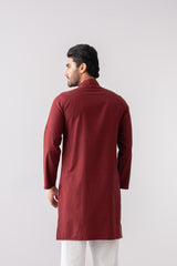 Regular Fit Embroidered Semi-Formal Panjabi