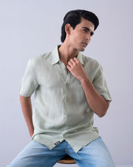 Regular Fit Solid Casual Shirt