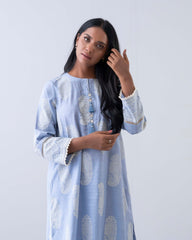 Relaxed Fit Printed Two-Piece Ethnic Set