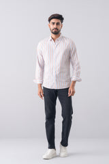 Slim Fit Striped Casual Shirt