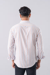 Slim Fit Striped Casual Shirt