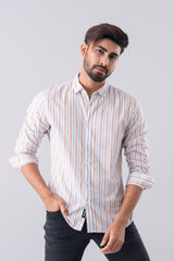 Slim Fit Striped Casual Shirt