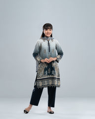 Smart Fit Printed Three-Piece Princess Lawn with Chiffon Dupatta (10-14 Years)