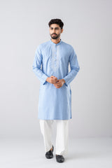Regular Fit Embroidered Semi-Formal Panjabi