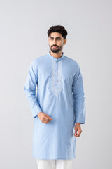 Regular Fit Embroidered Semi-Formal Panjabi