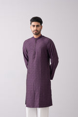 Slim Fit Embroidered Semi-Formal Panjabi
