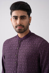 Slim Fit Embroidered Semi-Formal Panjabi