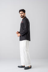 Regular Fit Embroidered Fatua