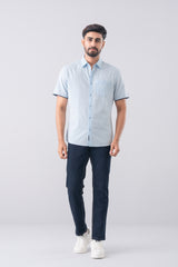 Slim Fit Solid Casual Shirt