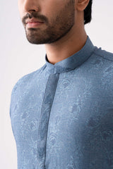 Regular Fit Embroidered Semi-Formal Panjabi