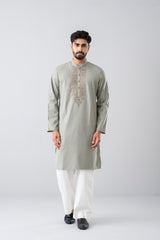 Regular Fit Embroidered Semi-Formal Panjabi
