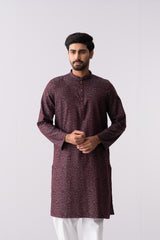 Regular Fit Jacquard Semi-Formal Panjabi
