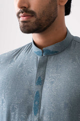 Regular Fit Embroidered Semi-Formal Panjabi