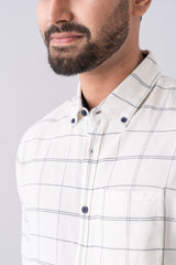 Regular Fit Checkered Casual Shirt